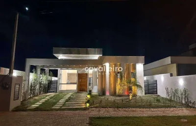 Casa com 3 quartos, sendo 03 suítes à venda, 156 m² por r$ 1.150.000 - cajueiros (itaipuaçu) - maricá/rj