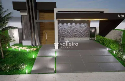 Casa moderna no condomínio alphaville 1, 3 suítes, com 162 m², à venda por r$ 1.200.000 , maricá- rj