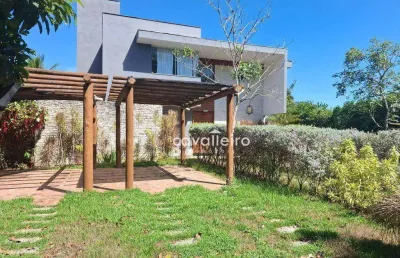 Maravilhosa casa no cond. pedra verde – 4 suítes, piscina, área gourmet e paisagismo exuberante!