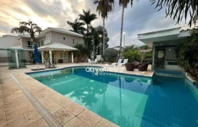 Mansão espetacular no condomínio bosque de itapeba - 5 suítes - piscina - sauna - área gourmet