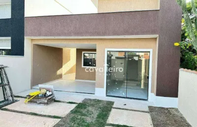 Casa com 3 dormitórios à venda, 138 m² - jardim atlântico oeste (itaipuaçu) - maricá/rj