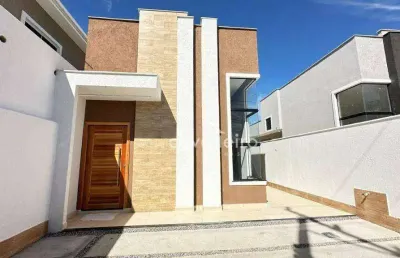 Casa com 3 quartos, 93 m² por r$ 525.000 - jardim atlântico central - maricá/rj
