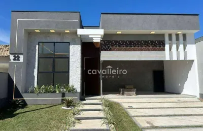 Casa com 3 dormitórios à venda, 155 m² por r$ 898.000,00 - cajueiros (itaipuaçu) - maricá/rj