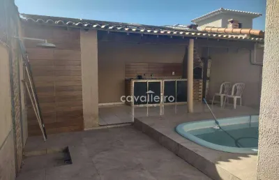 Itaipuaçu com piscina e pertinho do mar - casa com 3 dormitórios à venda, 100 m² por r$ 480.000 - jardim atlântico central (itaipuaçu) - maricá/rj