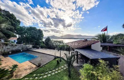 Casa com 3 quartos e vista pra lagoa à venda, 334 m² por r$ 2.200.000 - araçatiba - maricá/rj