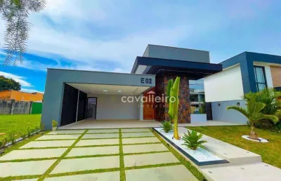 R$1.300.000 – belíssima casa no alphaville maricá com piscina, área gourmet e 3 quartos (2 suítes)
