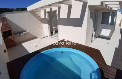 Cobertura com 3 dormitórios à venda, 131 m² por r$ 900.000,00 - flamengo - maricá/rj