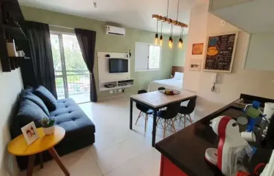 Charmoso studio mobiliado - excelente oportunidade para morar ou investir!