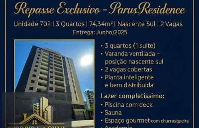Repasse exclusivo – parus residence | manaíra 
unidade 702 | 3 quartos | 74