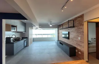 Apartamento  frente mar com 2 dorms, jardim imperador