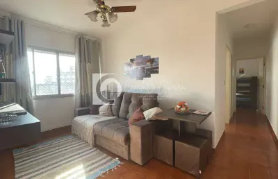 Apartamento com sacada de 1 quarto, caiçara, praia grande