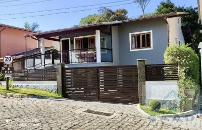 Casa para venda em teresópolis, cascata do imbuí, 4 dormitórios, 2 suítes, 4 banheiros, 4 vagas