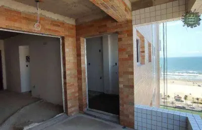 Apartamento com vista para o mar 2 dormitórios à venda por r$ 443.000 - aviação - praia grande/sp