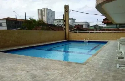 Apartamento com 2 dorm., sacada envolvendo todo o imóvel, 115 m², piscina ampla por r$ 480.000 - tupi - praia grande/sp