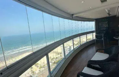 Apartamento com 3 dormitórios à venda, 197 m² por r$ 1.750.000,00 - aviação - praia grande/sp
