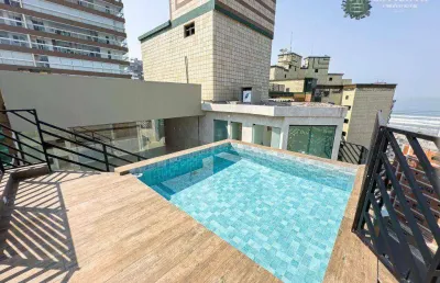 Cobertura com 3 dormitórios à venda, 232 m² por r$ 1.580.000 - tupi - praia grande/sp