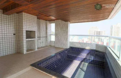 Apartamento com 4 dormitórios à venda, 205 m² por r$ 2.695.000,00 - canto do forte - praia grande/sp