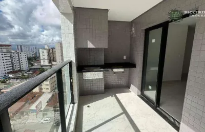 Apartamento com 2 dormitórios à venda, 92 m² por r$ 680.000 - aviação - praia grande/sp