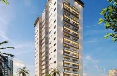 Apartamento com 2 dormitórios à venda, 73 m² por r$ 583.000,00 - canto do forte - praia grande/sp