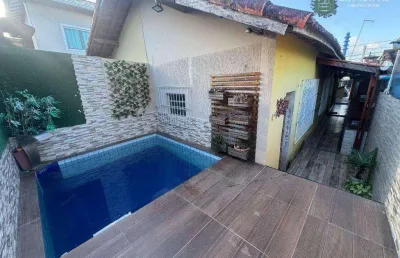 Casa geminada com 2 dormitórios à venda, 71 m² por r$ 565.000 - vilamar - praia grande/sp