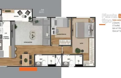 Apartamento à venda em maringá, zona 08, com 3 quartos, com 64 m², up residence - yticon