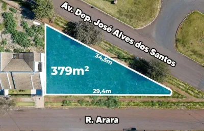 Terreno com 379.55 m² à venda em jardim everest - maringá