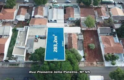 Terreno à venda em maringá, conjunto habitacional hermann moraes barros, com 283.2 m²