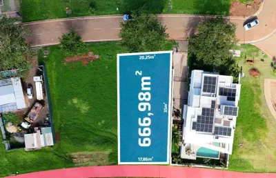 Terreno à venda em maringá, jardins de monet residence, com 666.98 m²