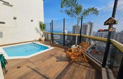 Apartamento para venda em praia grande, aviação, 3 dormitórios, 3 suítes, 1 banheiro, 2 vagas