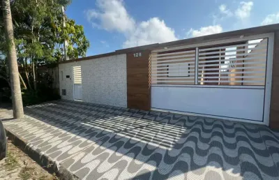 Casa para venda em itanhaém, gaivota, 3 dormitórios, 1 suíte, 1 banheiro