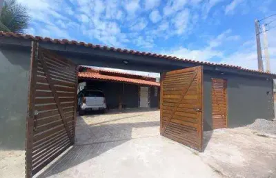 Casa para venda em itanhaém, palmeiras, 3 dormitórios, 1 suíte, 1 banheiro, 4 vagas