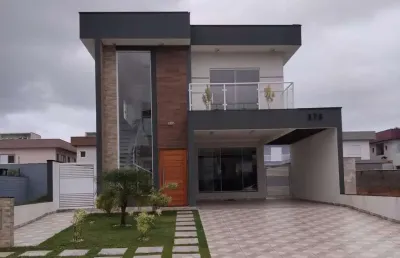 Casa em condomínio para venda em itanhaém, guacyra, 3 dormitórios, 3 suítes, 1 banheiro, 4 vagas