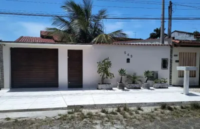 Casa para venda em itanhaém, palmeiras, 3 dormitórios, 1 suíte, 1 banheiro, 6 vagas