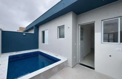 Casa em condomínio para venda em itanhaém, cibratel 2, 2 dormitórios, 1 suíte, 1 banheiro, 2 vagas