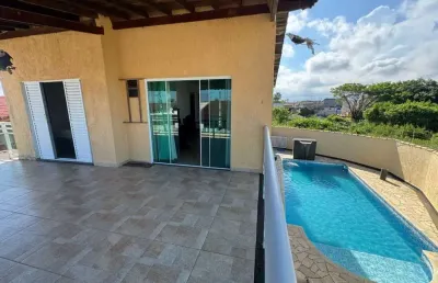 Casa para venda em itanhaém, gaivota, 4 dormitórios, 1 suíte, 3 banheiros, 2 vagas