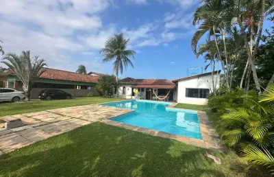 Casa para venda em itanhaém, bopiranga, 2 dormitórios, 1 suíte, 1 banheiro, 10 vagas