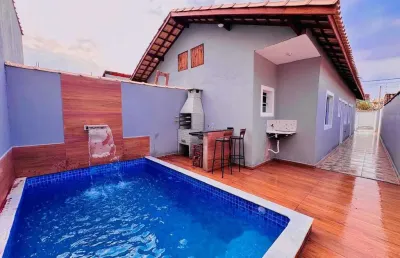 Casa para venda em itanhaém, bopiranga, 1 dormitório, 1 suíte, 1 banheiro, 2 vagas