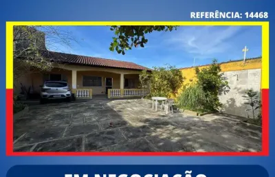 Casa para venda em itanhaém, palmeiras, 3 dormitórios, 1 suíte, 1 banheiro, 5 vagas