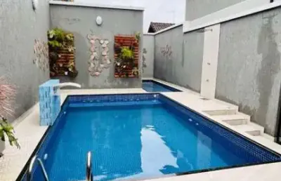 Casa em condomínio para venda em praia grande, maracanã, 2 dormitórios, 1 banheiro, 1 vaga