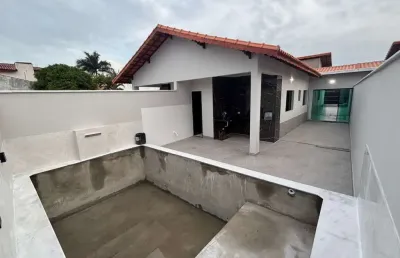 Casa para venda em itanhaém, bopiranga, 3 dormitórios, 1 suíte, 1 banheiro, 2 vagas