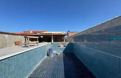 Casa para venda em itanhaém, bopiranga, 3 dormitórios, 2 suítes, 1 banheiro, 2 vagas