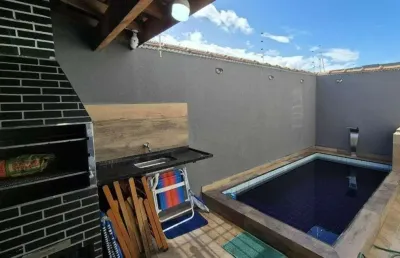 Casa em condomínio para venda em itanhaém, cibratel 2, 2 dormitórios, 1 suíte, 1 banheiro, 1 vaga