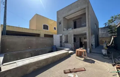 Casa para venda em itanhaém, suarão, 3 dormitórios, 1 suíte, 1 banheiro, 2 vagas
