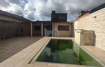 Casa para venda em itanhaém, cabuçu, 1 dormitório, 1 banheiro, 5 vagas