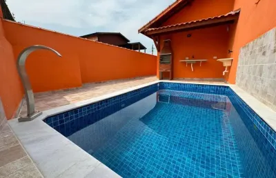 Casa para venda em itanhaém, jardim das palmeiras, 2 dormitórios, 1 banheiro, 2 vagas