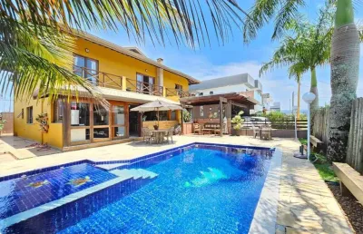 Casa alto padrão para venda em peruíbe, boungainville 4, 5 dormitórios, 4 suítes, 2 banheiros, 4 vagas