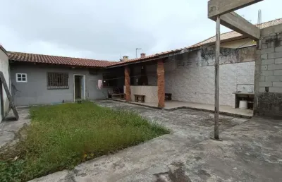 Casa para venda em itanhaém, bopiranga, 1 dormitório, 1 banheiro, 10 vagas