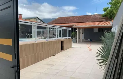Casa para venda em peruíbe, estancia dos eucaliptos, 2 dormitórios, 1 suíte, 1 banheiro, 5 vagas