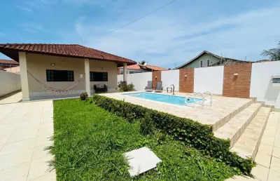 Casa para venda em itanhaém, balneário gaivota, 3 dormitórios, 2 suítes, 1 banheiro, 4 vagas