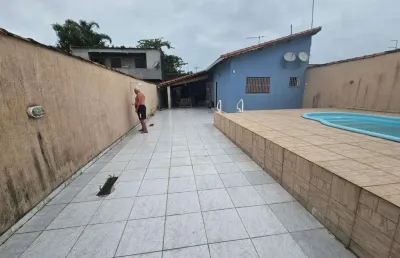Casa para venda em itanhaém, balneário gaivota, 2 dormitórios, 1 suíte, 2 banheiros, 2 vagas